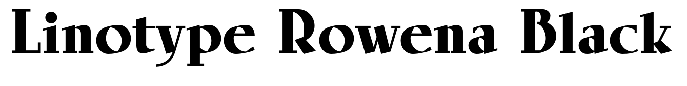 Linotype Rowena Black